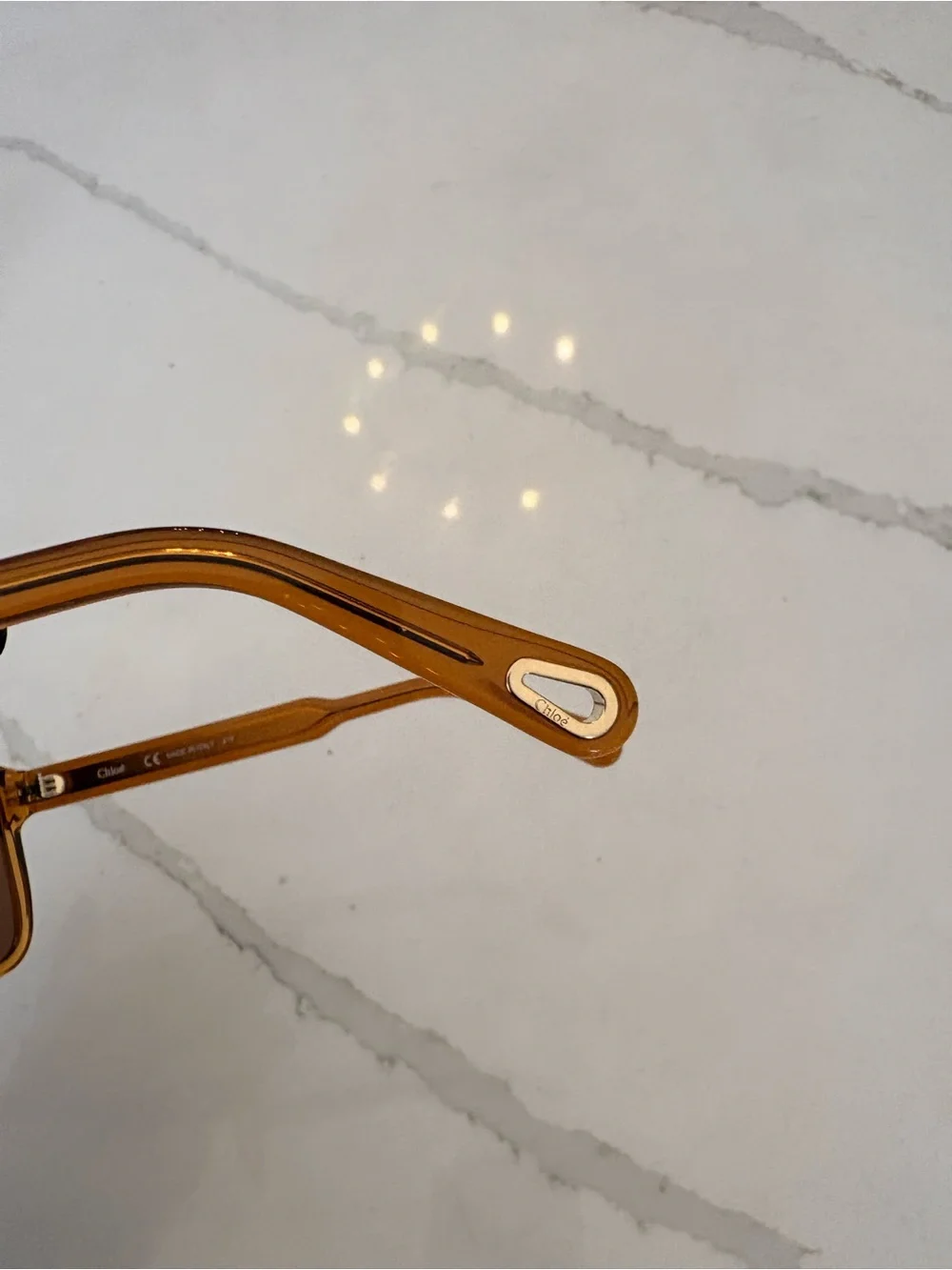 Chloé Willow CE761S Light Brown Oversized Square Sunglasses